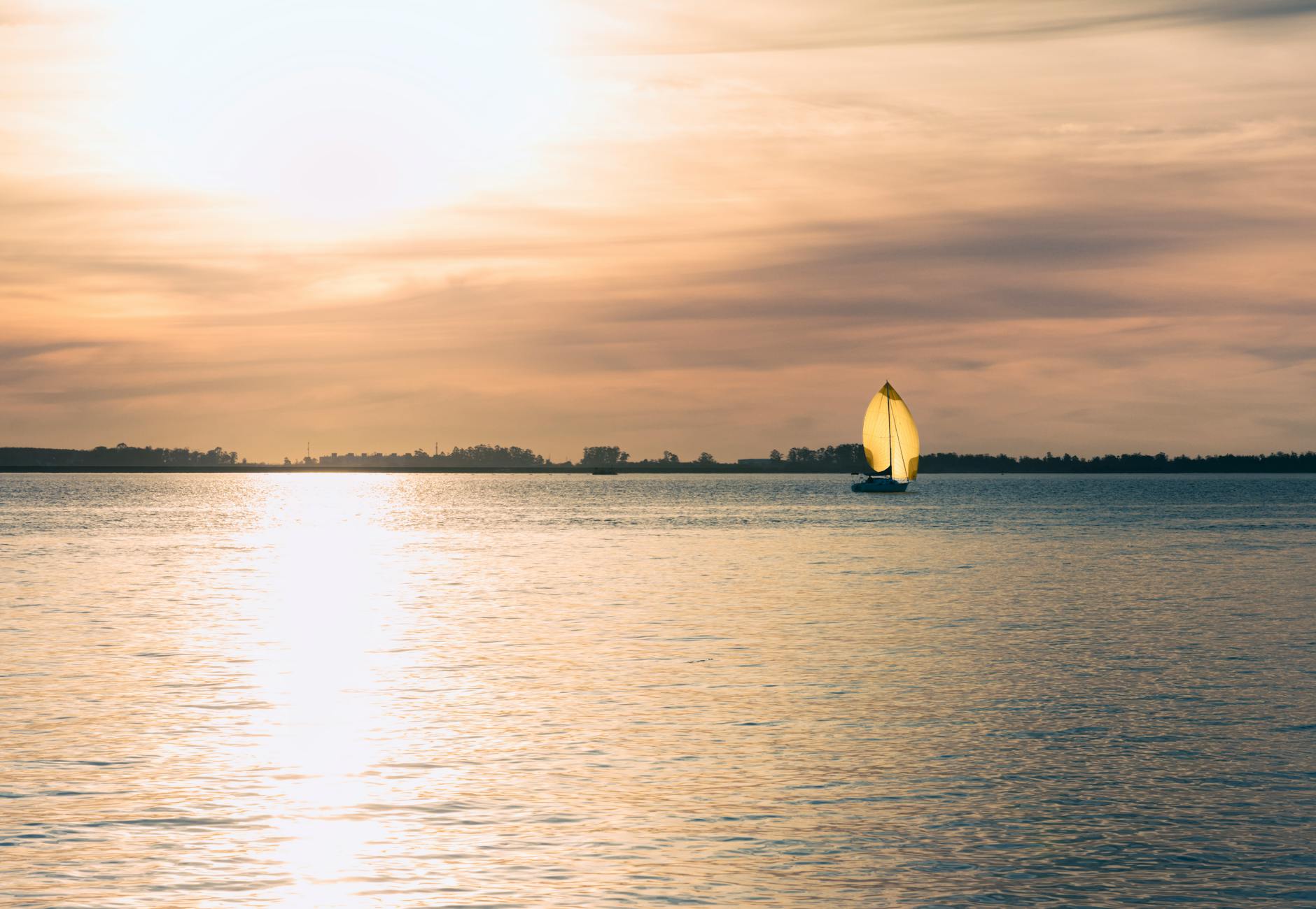 Lago Guaíba em Porto Alegre - Brasil